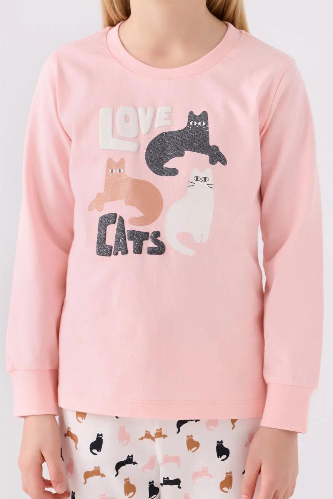 Arnetta Kids Long Sleeve Pajama Set in Light Pink by Beauty Care Bag