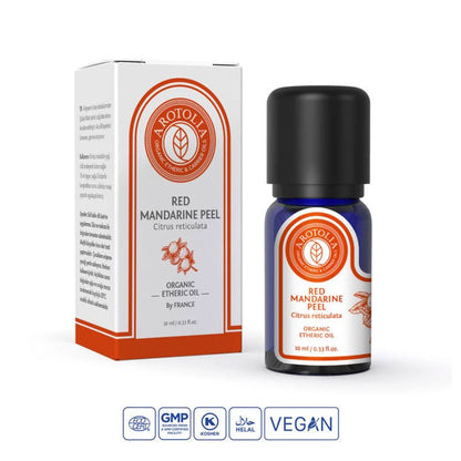Arotolia Red Mandarin Essential Oil Pure Citrus Peel 10 mlBody CareTorqelo.com