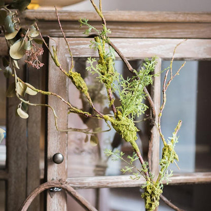 Artificial Plant Moss Rattan Stem 30" Tall by RusticReach