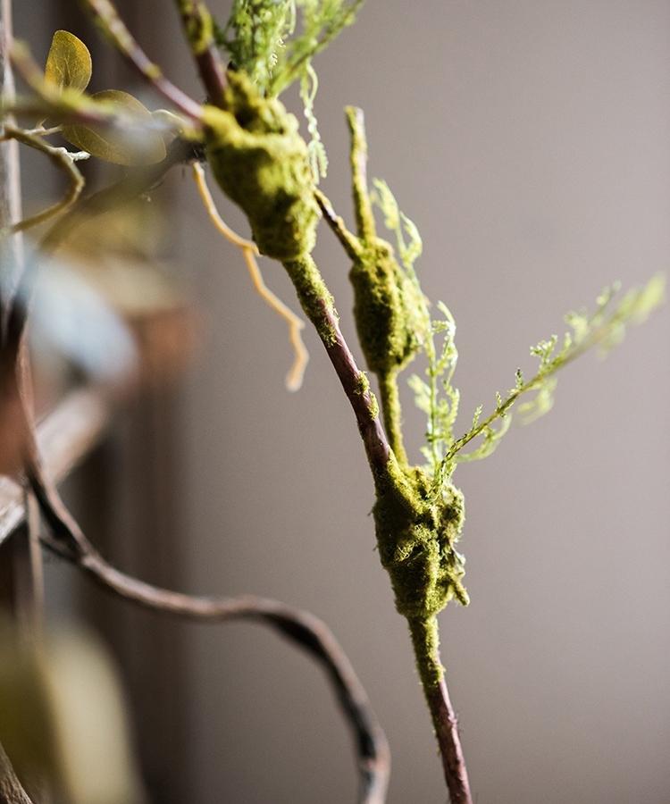 Artificial Plant Moss Rattan Stem 30" Tall by RusticReach