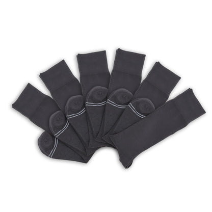 Asher 6-Pack - Charcoal Dress SocksBoardroom Dress SocksTorqelo.com