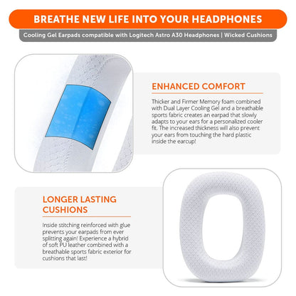 Astro A30 Earpads - WC FreeZe Cooling GelCooling Gel Ear PadsTorqelo.com