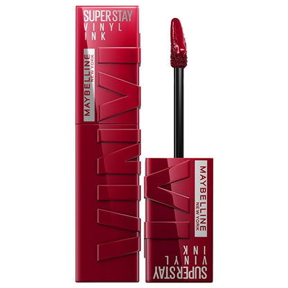 Maybelline New York Super Stay Vinyl Ink Liquid Lipstick - Long-Lasting High Shine Finish, 55 Royal by Beauty Care Bag