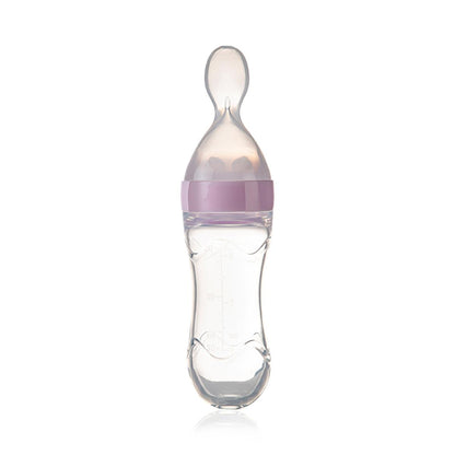 Babyjem Baby Squeeze Spoon - BPA-Free, One-Handed Feeding, Silicone Baby Feeding Utensils, Baby Feeding Accessories, Baby Feeding Spoon by Beauty Care Bag