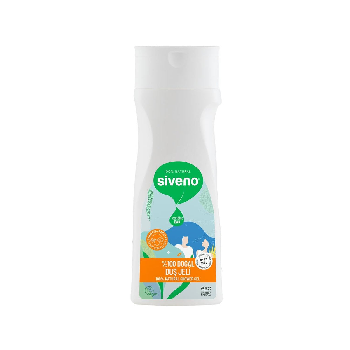 Siveno Natural Shower Gel 300ml - Gentle, Chemical-Free Body Wash for Sensitive Skin by Beauty Care Bag