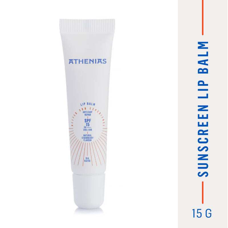 Athenias SPF15 Lip Balm Hydrating Strawberry 15g by Beauty Care Bag