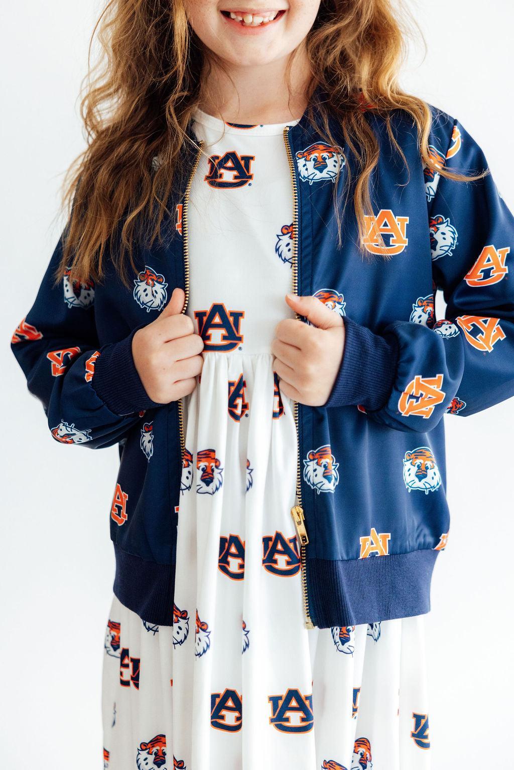 Auburn Blue Aubie Satin JacketSatin JacketTorqelo.com