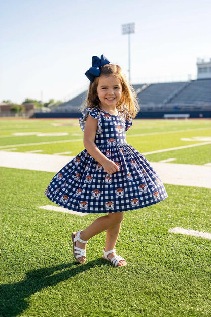 Auburn Plaid Aubie Flutter Twirl DressTwirl Dress - FlutterTorqelo.com