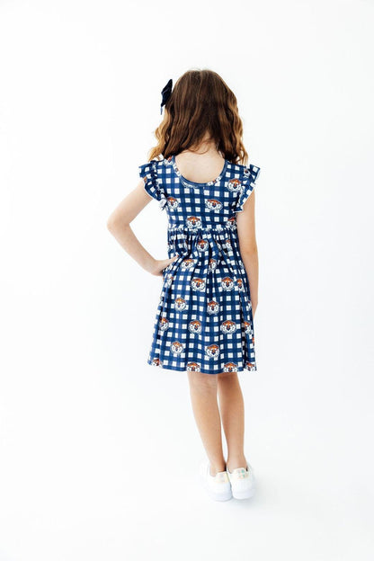 Auburn Plaid Aubie Flutter Twirl DressTwirl Dress - FlutterTorqelo.com