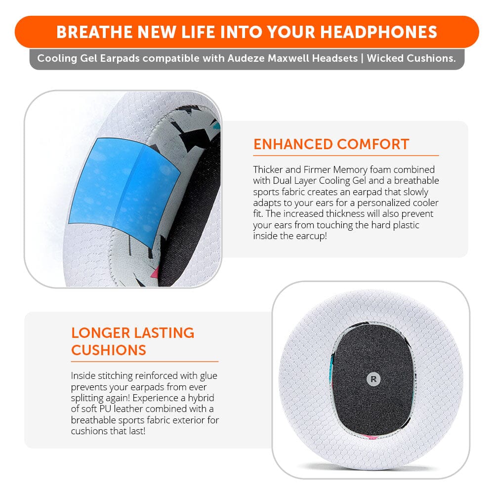 Audeze Maxwell Earpads - WC FreeZe Cooling GelCooling Gel Ear PadsTorqelo.com