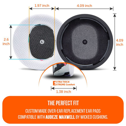Audeze Maxwell Earpads - WC FreeZe Cooling GelCooling Gel Ear PadsTorqelo.com