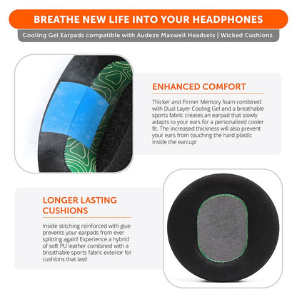Audeze Maxwell Earpads - WC FreeZe Cooling GelCooling Gel Ear PadsTorqelo.com