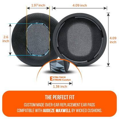 Audeze Maxwell Earpads - WC FreeZe Cooling GelCooling Gel Ear PadsTorqelo.com