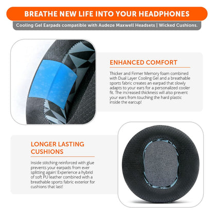 Audeze Maxwell Earpads - WC FreeZe Cooling GelCooling Gel Ear PadsTorqelo.com