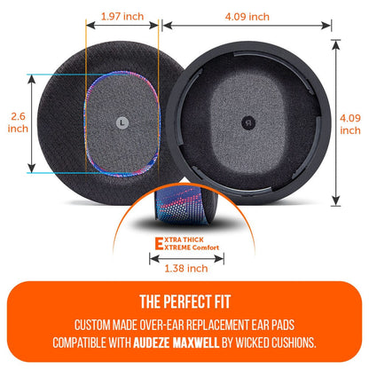 Audeze Maxwell Earpads - WC FreeZe Cooling GelCooling Gel Ear PadsTorqelo.com