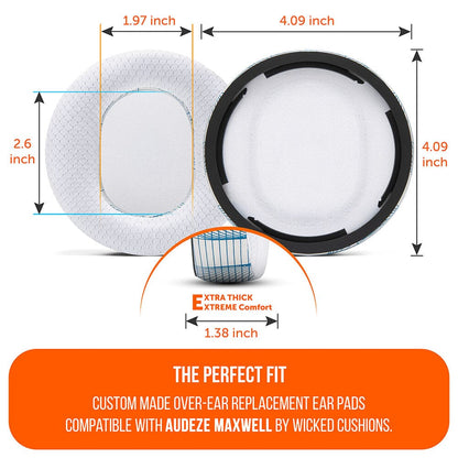 Audeze Maxwell Earpads - WC FreeZe Cooling GelCooling Gel Ear PadsTorqelo.com