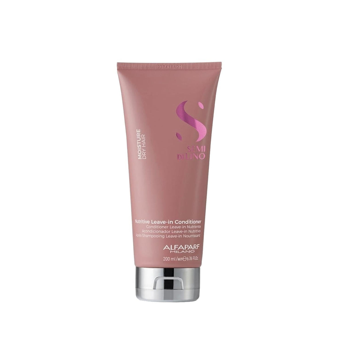 Alfaparf Semi Di Lino Moisture: Nutritive Leave-In Conditioner - Intense Hydration & Frizz Control for Dry, Damaged Hair (200ml) by Beauty Care Bag