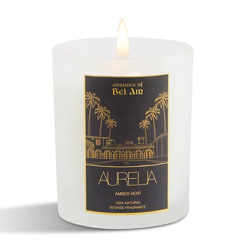 Aurelia Geneve Amber Scented Candle with 48-Hour Burn Time 180g by Beauty Care Bag