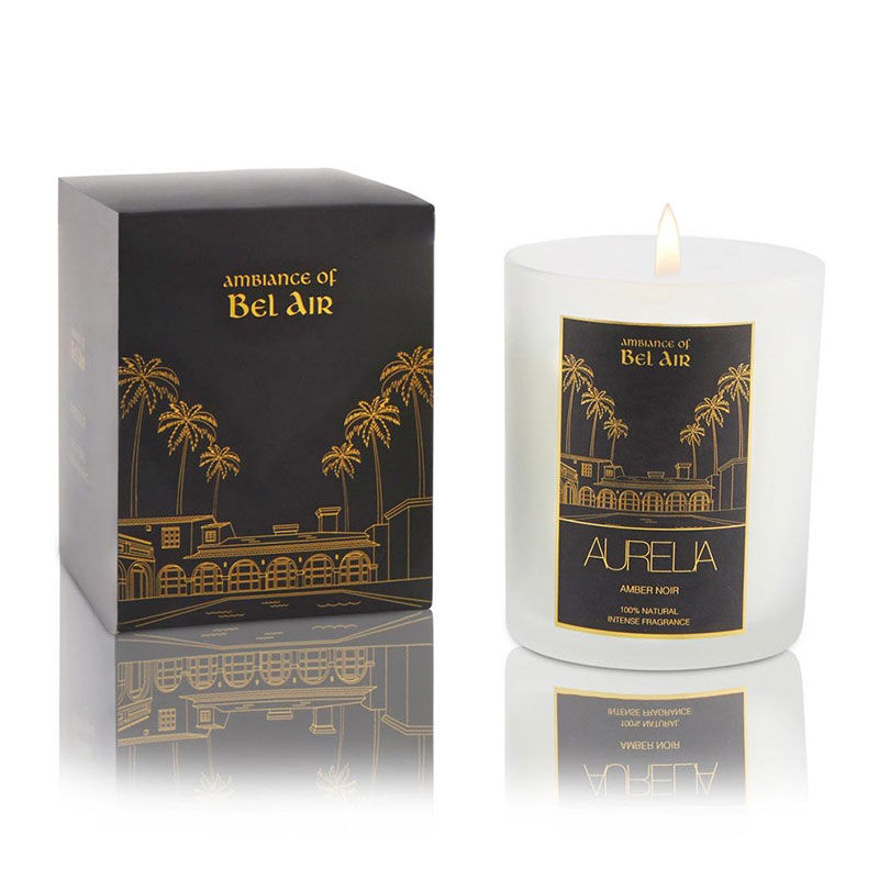 Aurelia Geneve Amber Scented Candle with 48-Hour Burn Time 180g by Beauty Care Bag