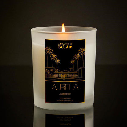 Aurelia Geneve Amber Scented Candle with 48-Hour Burn Time 180g by Beauty Care Bag