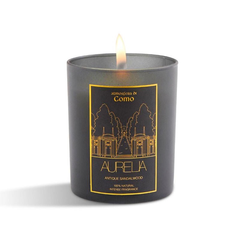 Aurelia Geneve Sandalwood Scented Candle Warm Home Aroma 180gHomeTorqelo.com
