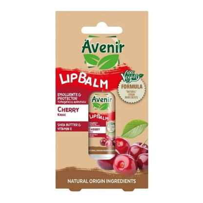 Avenir Vegan Cherry Lip Balm for Hydrated Lips 5.2g by Beauty Care Bag
