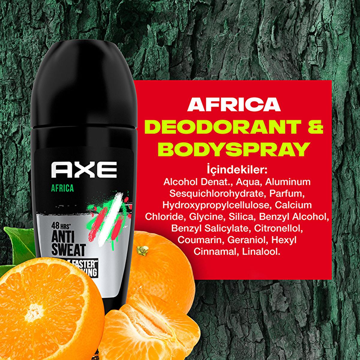 Axe Men's 48-Hour Protection Roll-On Deodorant with Africa Fragrance - Long Lasting Anti-Perspirant for MenDeodorantTorqelo.com