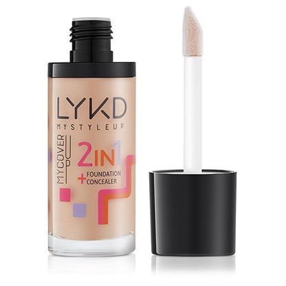 LYKD 2-in-1 foundation Natural Beige – view 2