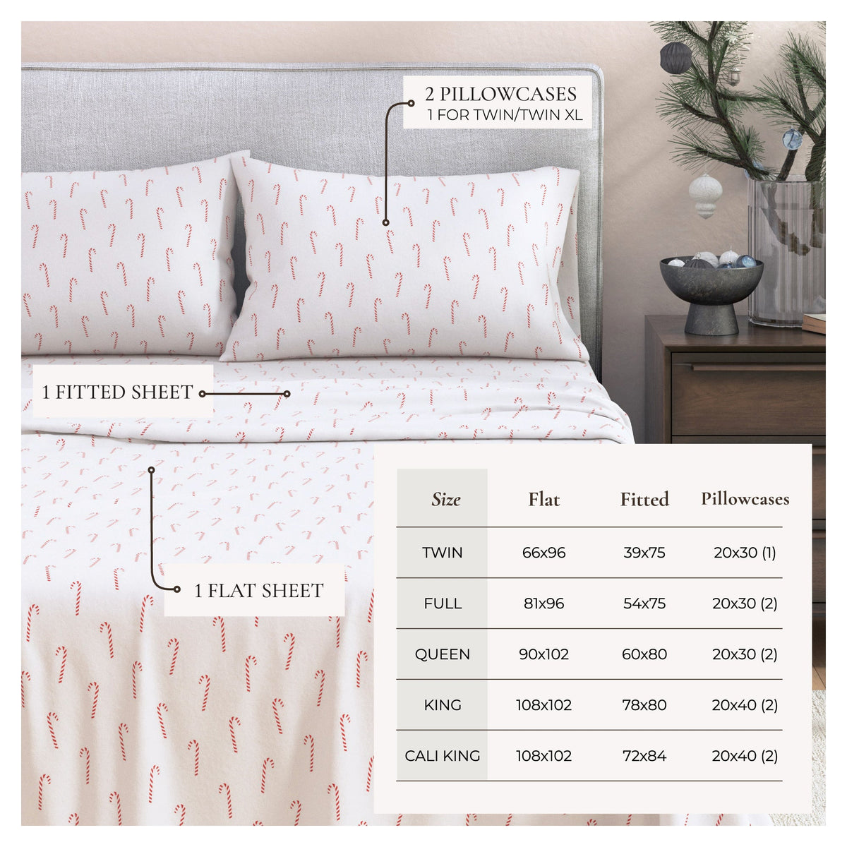 100% Turkish Cotton Flannel Sheet Sets - Boulder Collection by Great Bay Home