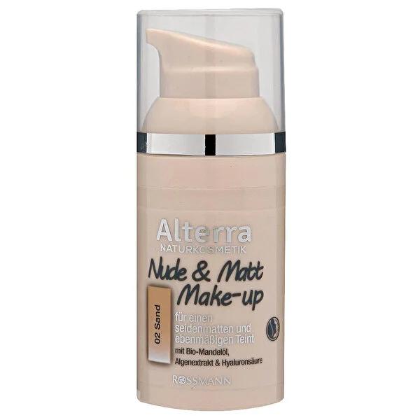 Alterra Vegan Foundation Makeup - Matte Finish, Hydrating, 30ml - Natural Makeup Look by Beauty Care Bag