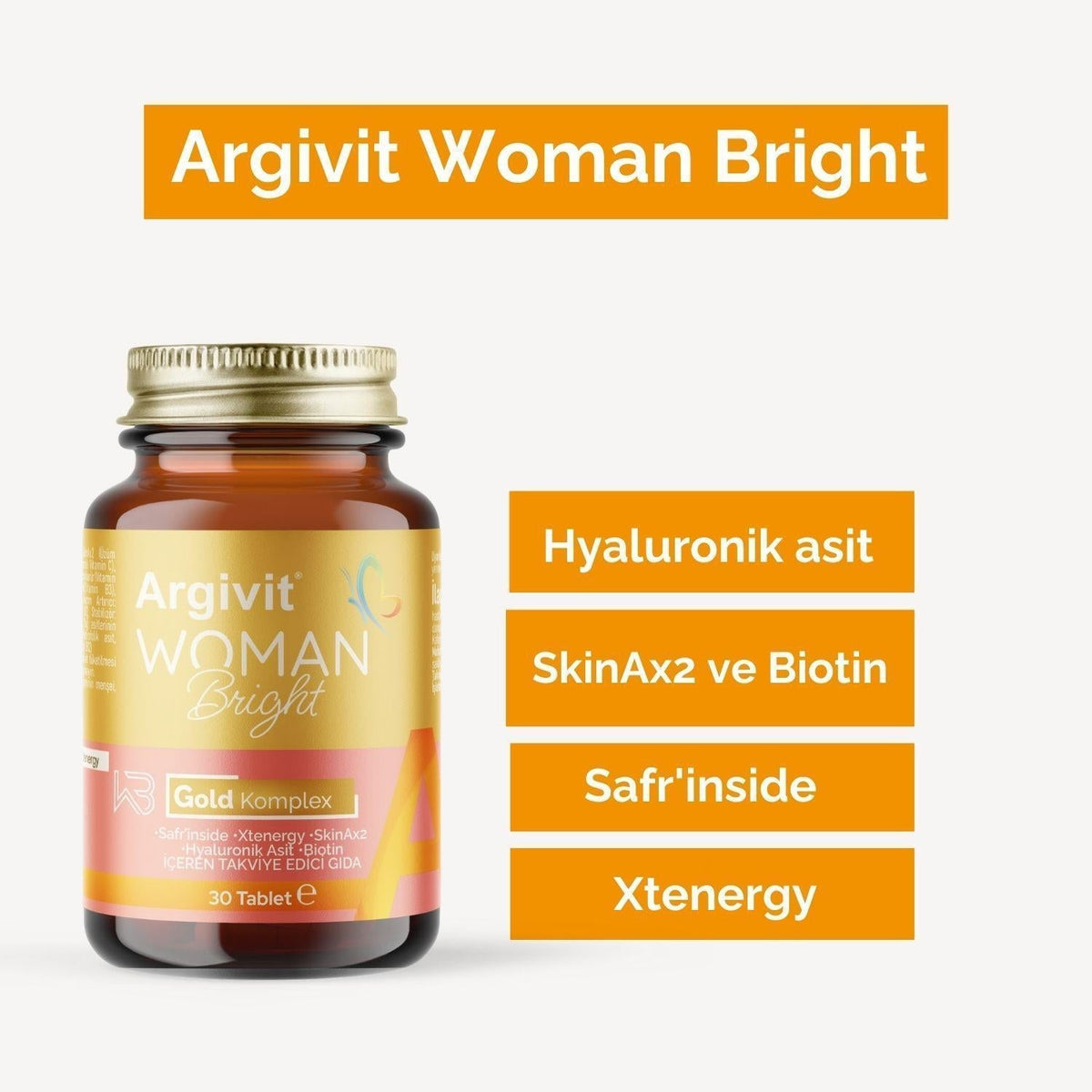 Argivit Women's - Women Bright 30 Tablet by Beauty Care Bag