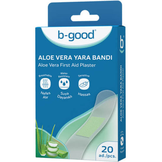 B Good Aloe Vera Adhesive Bandages for Skin Comfort 20 Count by Beauty Care Bag