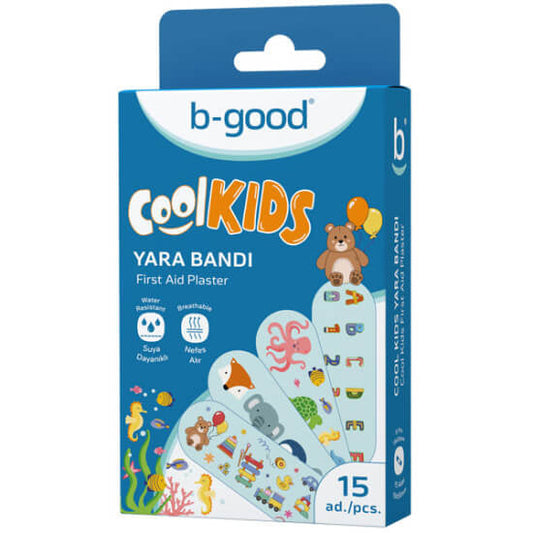 B Good Cool Kids Patterned Bandages for Minor Cuts 15 ct by Beauty Care Bag