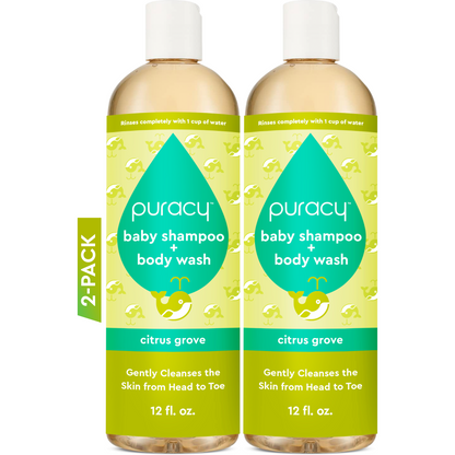 Tear-free baby shampoo and body wash