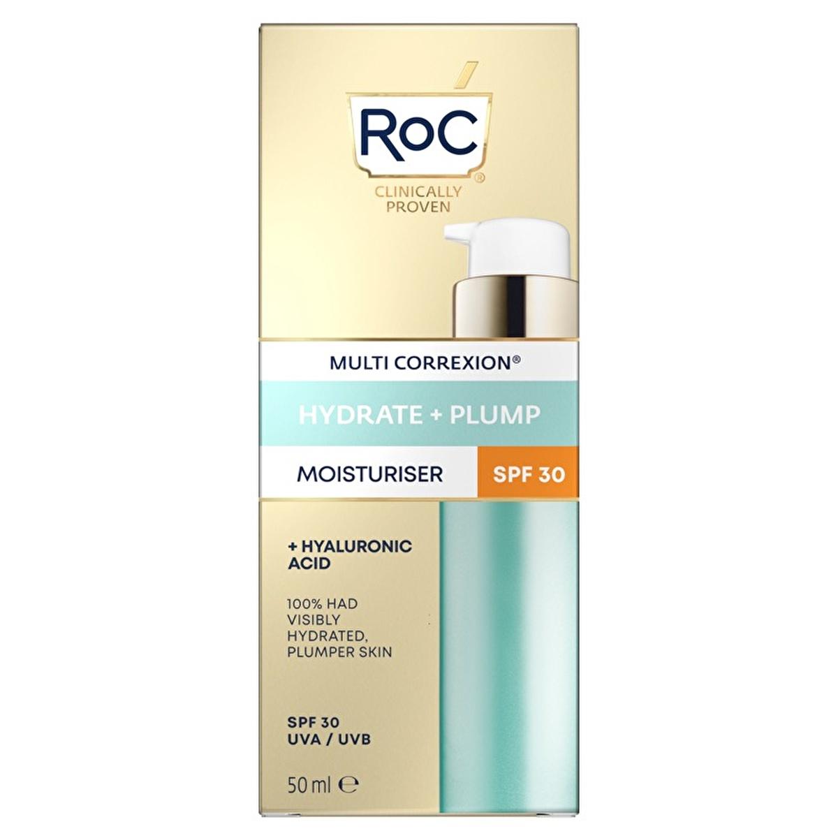 Roc SPF 30 Hyaluronic Acid Facial Moisturizer: 72-Hour Hydration & Anti-Aging Sunscreen for All Skin Tones by Beauty Care Bag