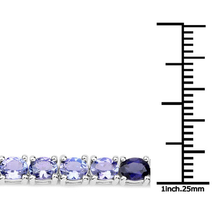 12.04 ct multi gemstone sterling silver bracelet, Avera Group, view 3