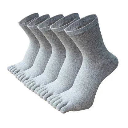 Five-toe cotton ankle socks, 5 pairs, by Torqelo.com, view 10