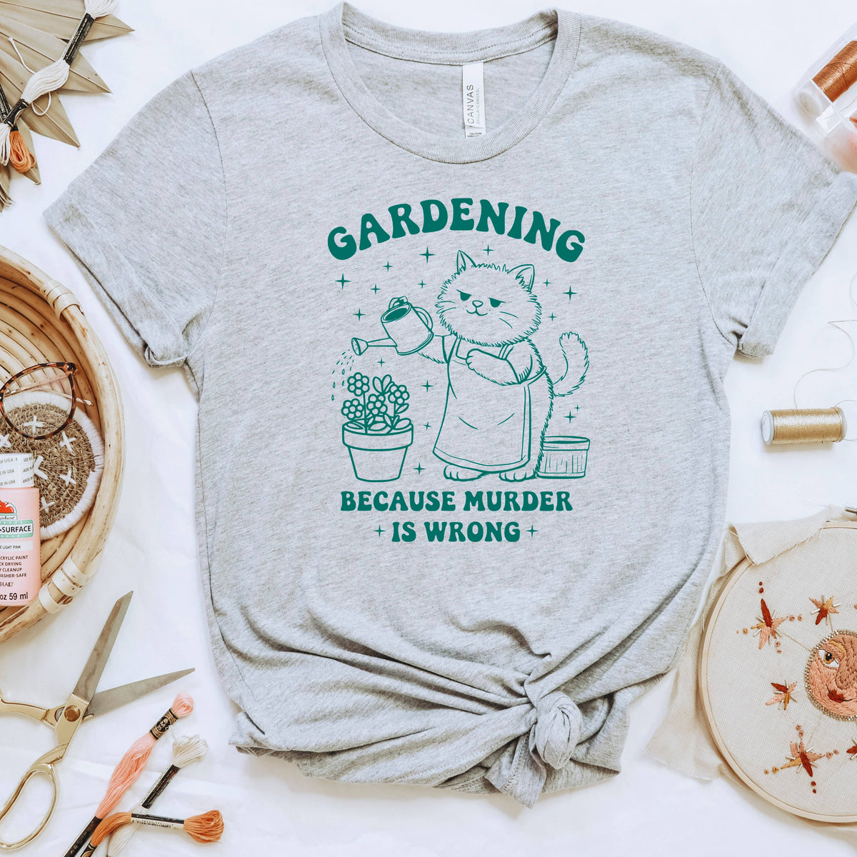 Gardening Graphic Tee for Garden Centers, Floral Plant Shops by Joyful Moose