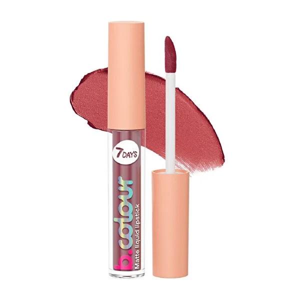 7Days B.Colour matte liquid lipstick in Dusty Rose