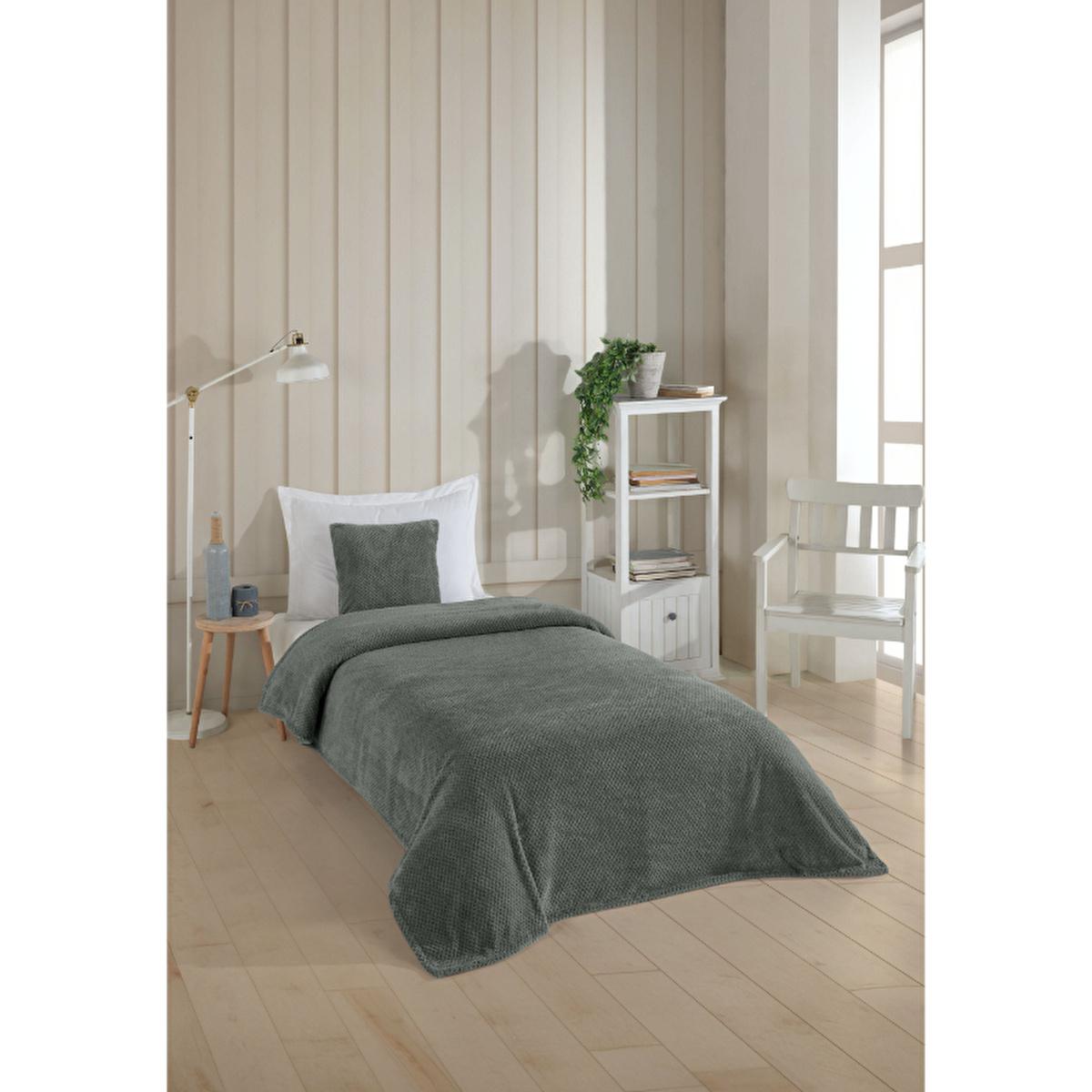 Wondel Anthracite Polycotton Baby Blanket: 43x35 in Soft Crib Blanket for Newborns & Infants - Versatile, Stylish, Easy Care by Beauty Care Bag
