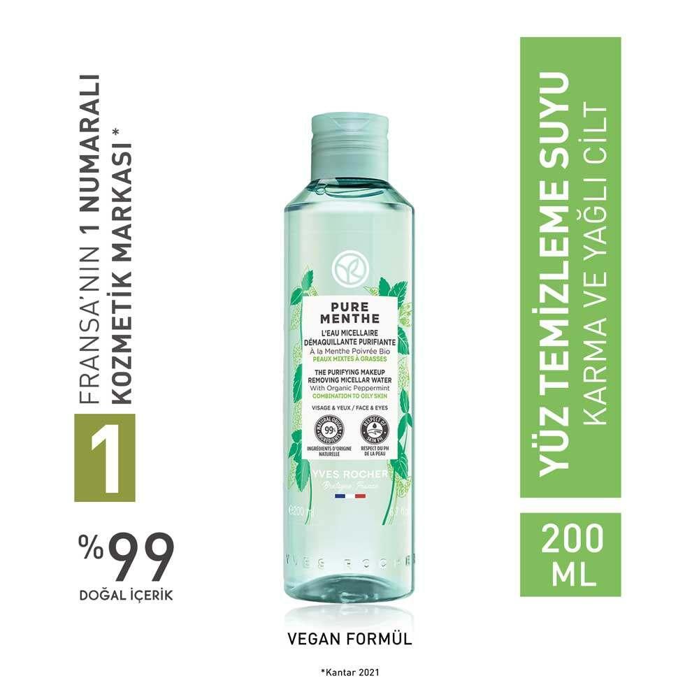 Micellar Makeup Cleansing Water for Combination/Oily Skin - Organic Mint Cleanser by Beauty Care Bag