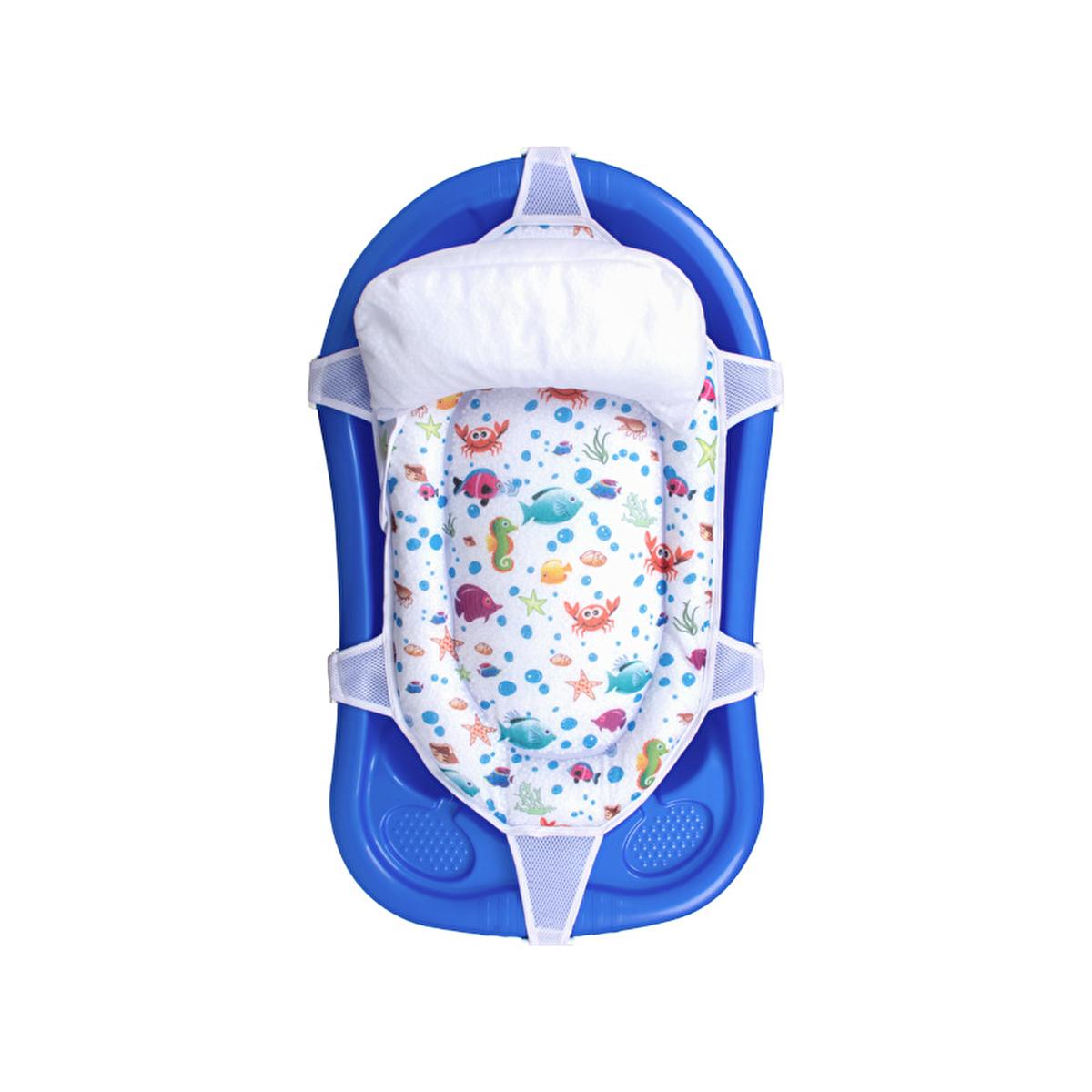 Sevi Bebe Baby Bath Support Cushion - Comfort & Safety for Newborns to 7 Months by Beauty Care Bag