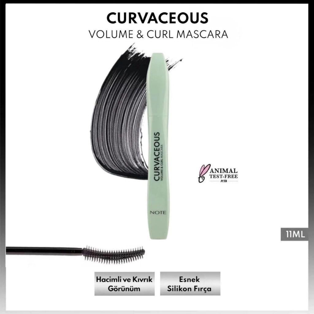 Note Curvaceous Volumizing & Curling Mascara Black 10ml by Beauty Care Bag
