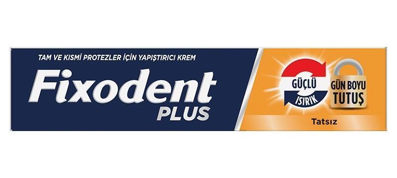 Fixodent Plus: Strong Bite & Tasteless Denture Adhesive Cream | Secure Hold, Comfortable Fit - 40gr by Beauty Care Bag