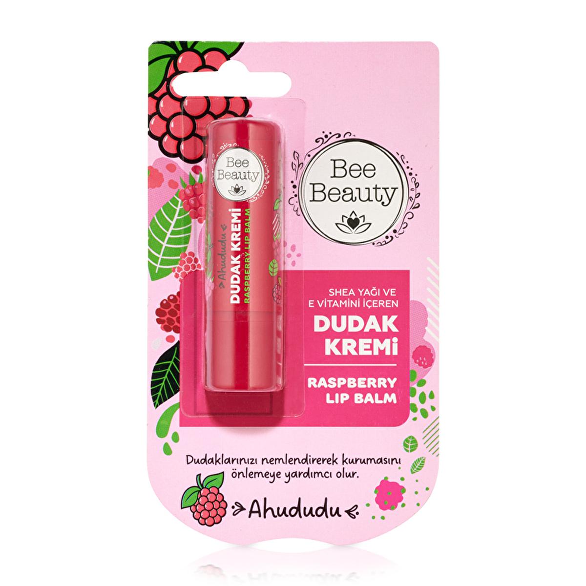 Bee Beauty raspberry lip balm – view 3