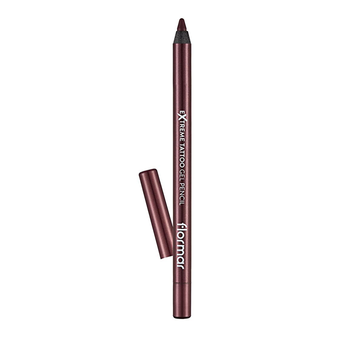 Flormar Extreme Tattoo Very Berry Gel Eyeliner Pencil: Waterproof, Smudge-Proof, & Long-Lasting Intense Purple Eye Definition by Beauty Care Bag