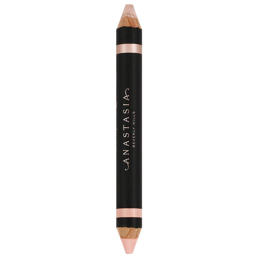 Anastasia Highlighting Duo Eyebrow Pencil: Double-Ended Matte & Shimmer Highlighter for Defined, Glowing Brows with Vitamin E by Beauty Care Bag