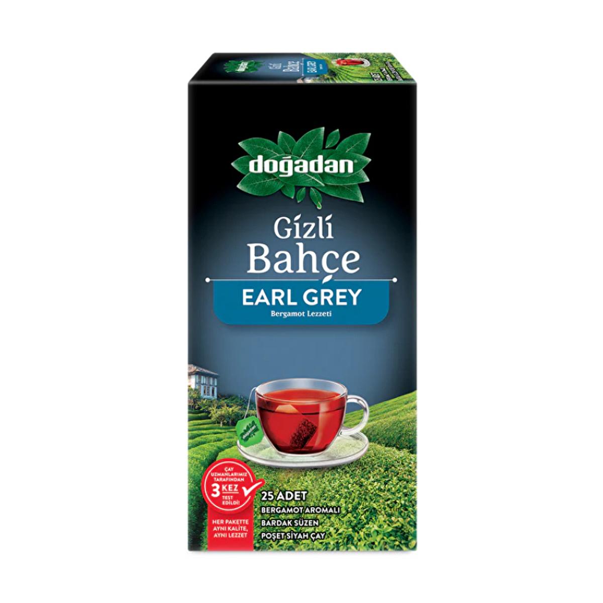Doğadan Earl Grey black tea with bergamot, 25 tea bags