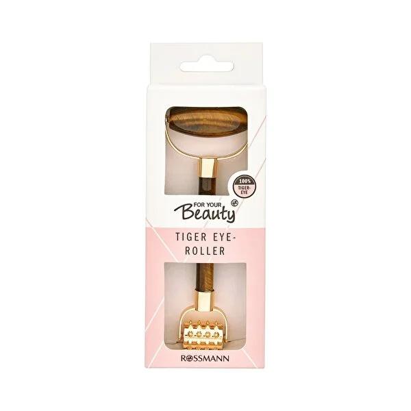 For Your Beauty Tiger's Eye Quartz Facial Roller: Natural Anti-Aging, Skin Firming & Muscle Relaxing Acupressure Massage Tool by Beauty Care Bag