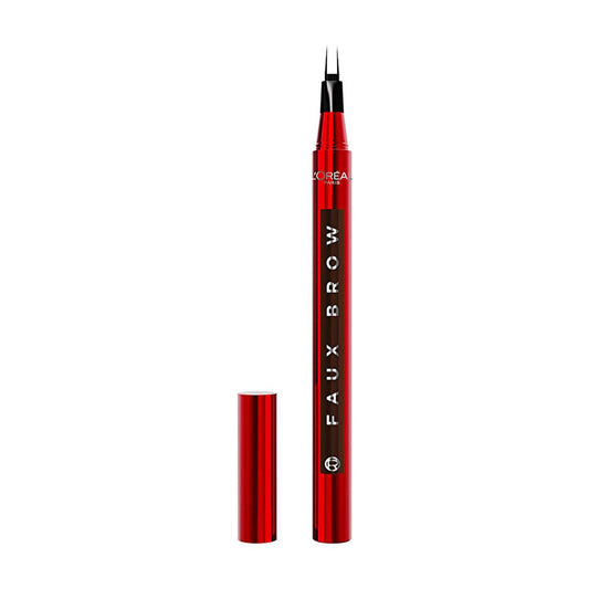 Loreal Paris Infaillible Faux Brow: Ultra-Fine Dark Brunette Brow Pencil for Natural, Long-Lasting, Smudge & Waterproof Definition by Beauty Care Bag